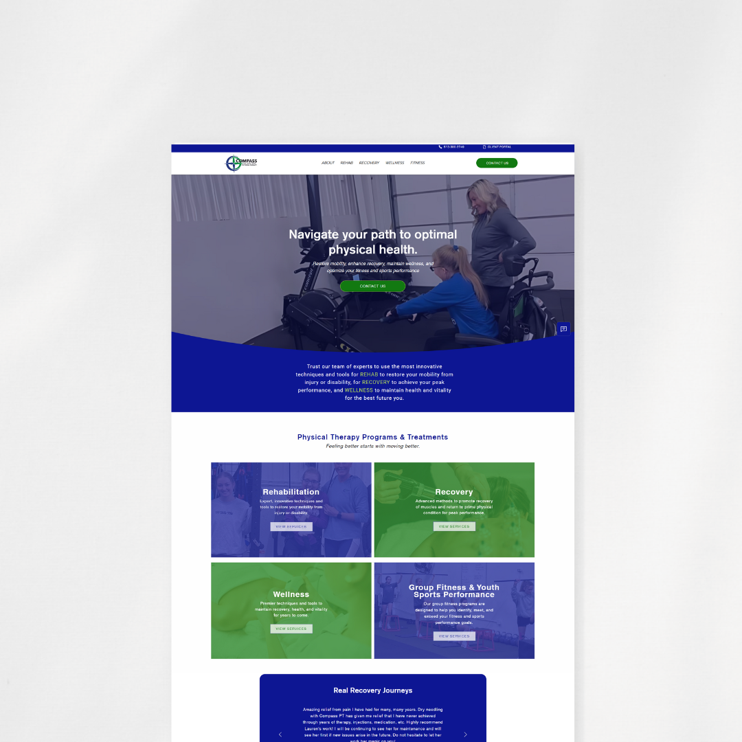 professional website design for therapy practice